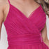 Vestido decote cruzado drapeado VESTIDO DE FESTA PETRA FINA